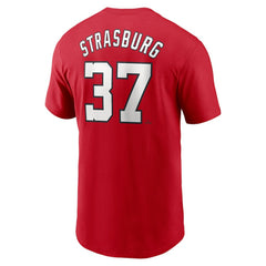 Stephen Strasburg Washington Nationals Nike Fuse Name & Number T-Shirt - Red T-shirts