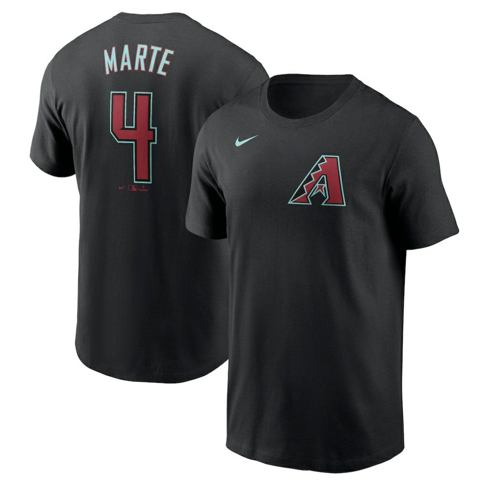 Ketel Marte Arizona Diamondbacks Nike Fuse Name & Number T-Shirt - Black T-shirts