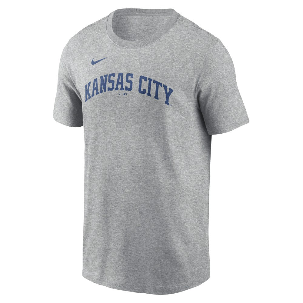 Bobby Witt Jr. Kansas City Royals Nike Fuse Name & Number T-Shirt - Gray T-shirts