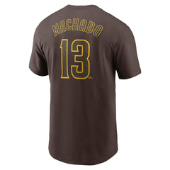 Manny Machado San Diego Padres Nike Fuse Name & Number T-Shirt - Brown T-shirts