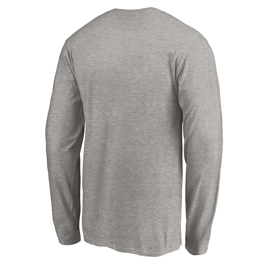 Charlotte Hornets Team Arch Knockout Long Sleeve T-Shirt Heather Gray