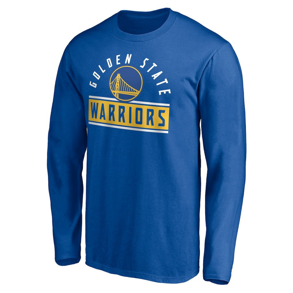 Golden State Warriors Team Arch Knockout Long Sleeve T-Shirt Royal