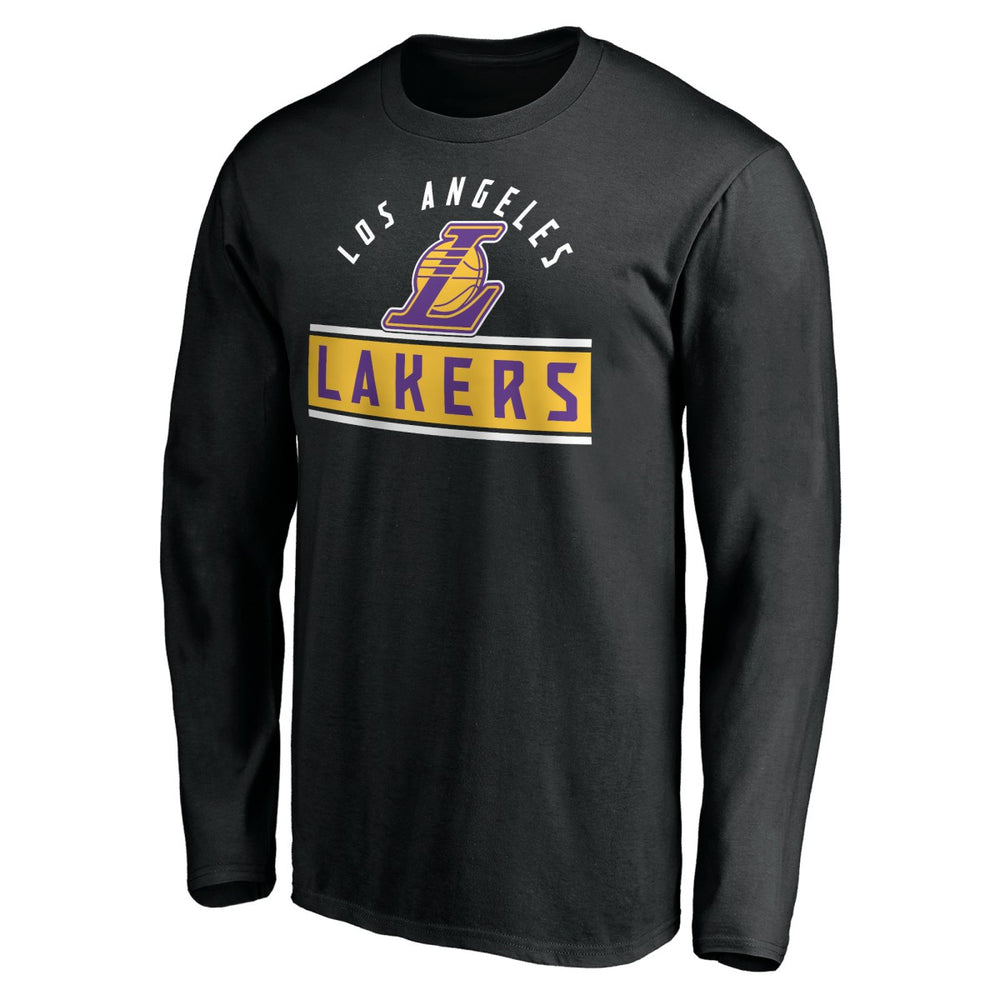 Los Angeles Lakers Team Arch Knockout Long Sleeve T-Shirt Black