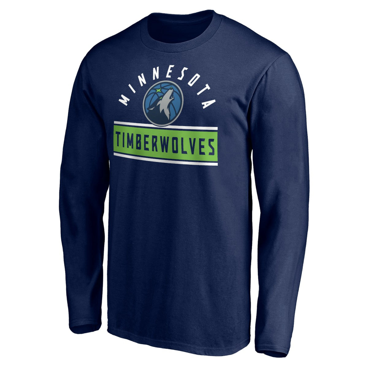 Minnesota Timberwolves Team Arch Knockout Long Sleeve T-Shirt Navy