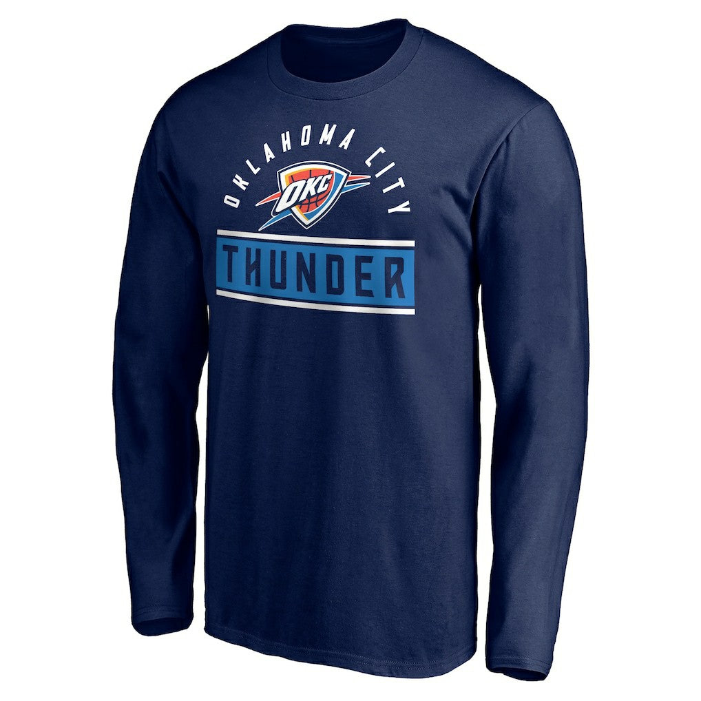 Oklahoma City Thunder Team Arch Knockout Long Sleeve T-Shirt Navy