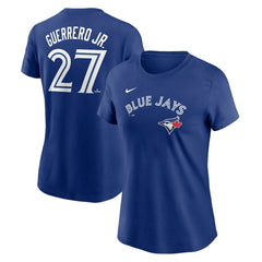 Vladimir Guerrero Jr. Toronto Blue Jays Nike Women's Cooperstown Collection Fuse Name & Number T-Shirt - Royal T-shirts