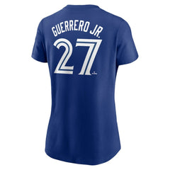 Vladimir Guerrero Jr. Toronto Blue Jays Nike Women's Cooperstown Collection Fuse Name & Number T-Shirt - Royal T-shirts