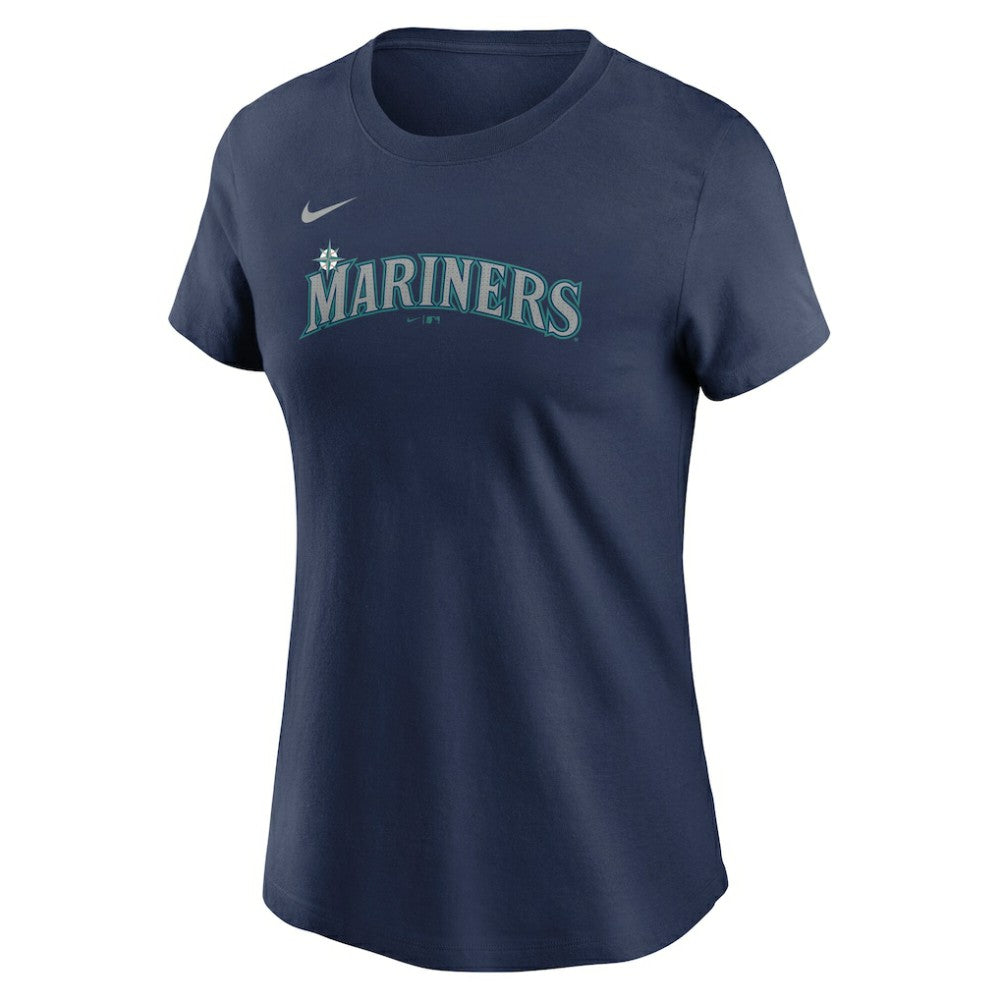 Julio Rodriguez Seattle Mariners Nike Women's Cooperstown Collection Fuse Name & Number T-Shirt - Navy T-shirts