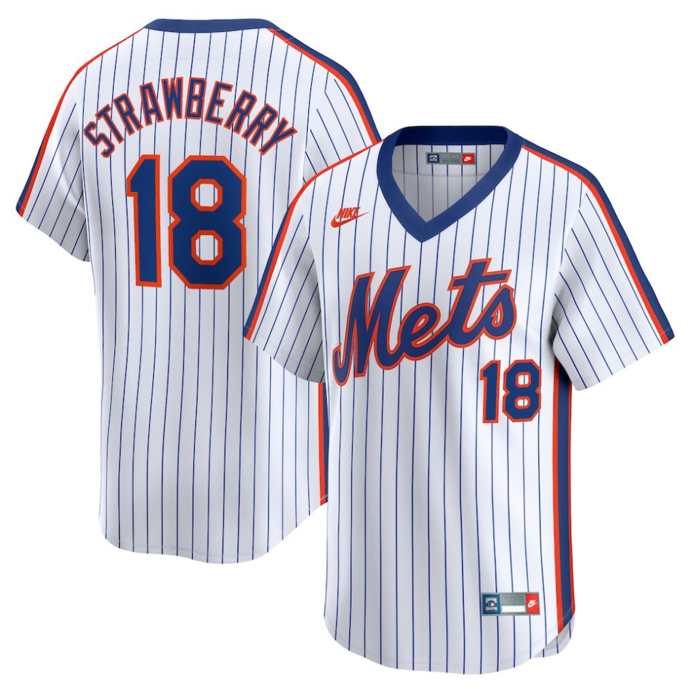 Darryl Strawberry New York Mets Nike Throwback Cooperstown Limited Jersey - Navy Jerseys