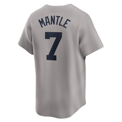 Mickey Mantle New York Yankees Nike Throwback Cooperstown Collection Limited Jersey - Gray Jerseys