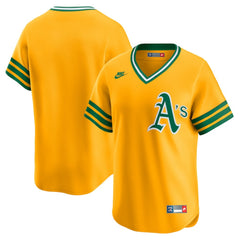 Athletics Nike Cooperstown Collection Limited Jersey - Gold Jerseys
