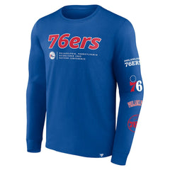 Philadelphia 76ers Baseline Long Sleeve T-Shirt Royal - Fanatics outlet