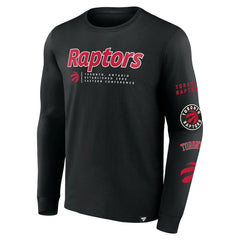 Toronto Raptors Baseline Long Sleeve T-Shirt Black - Fanatics