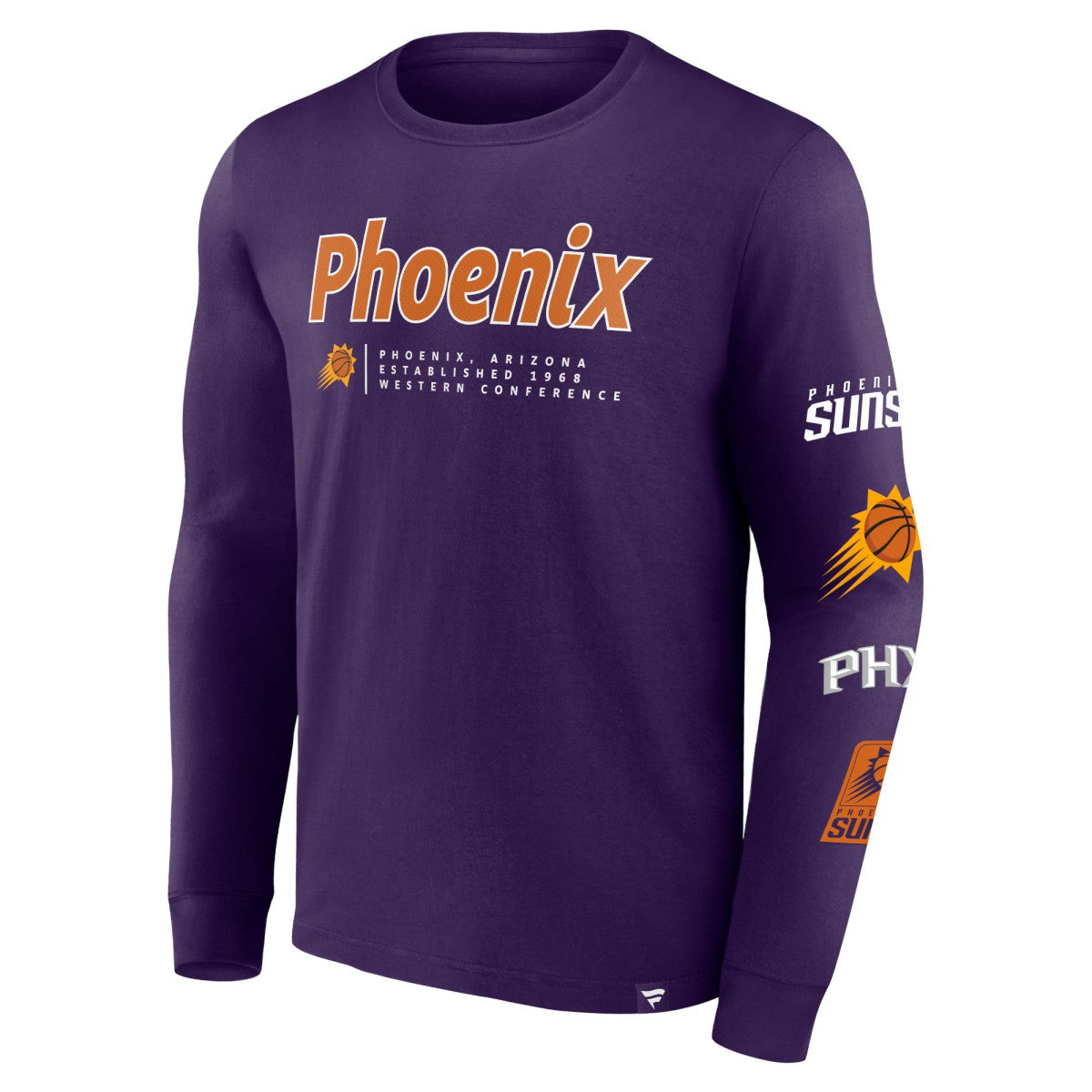 Phoenix Suns Baseline Long Sleeve T-Shirt Purple - Fanatics