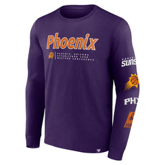 Phoenix Suns Baseline Long Sleeve T-Shirt Purple - Fanatics