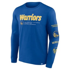 Golden State Warriors Baseline Long Sleeve T-Shirt Royal - Fanatics outlet