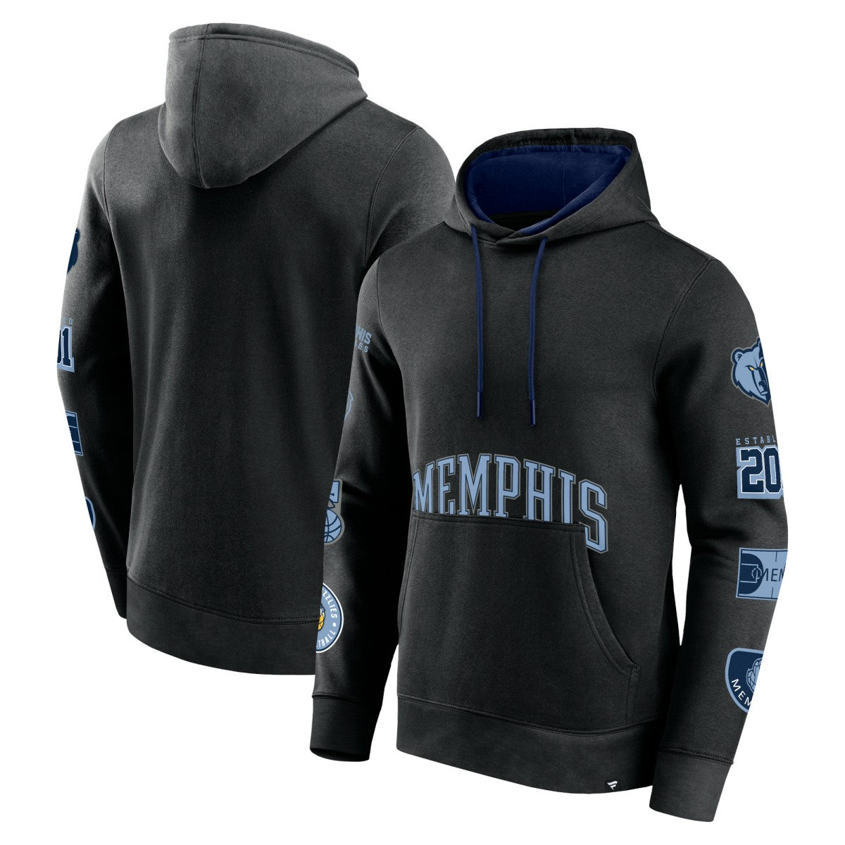 Memphis Grizzlies Home Court Pullover Hoodie Black - Fanatics outlet