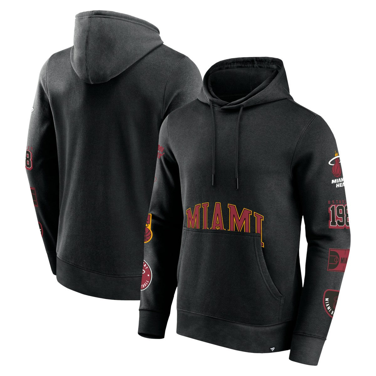 Miami Heat Home Court Pullover Hoodie Black - Fanatics
