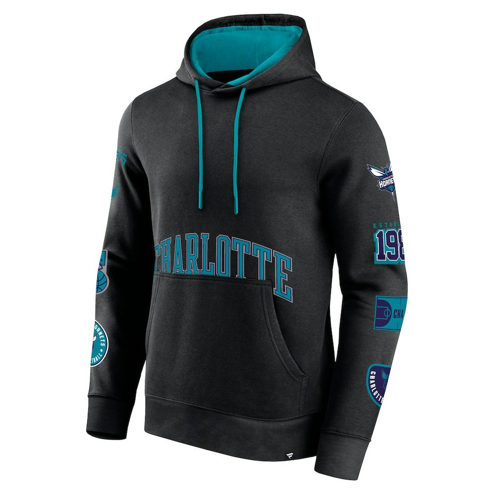 Charlotte Hornets Home Court Pullover Hoodie Black - Fanatics