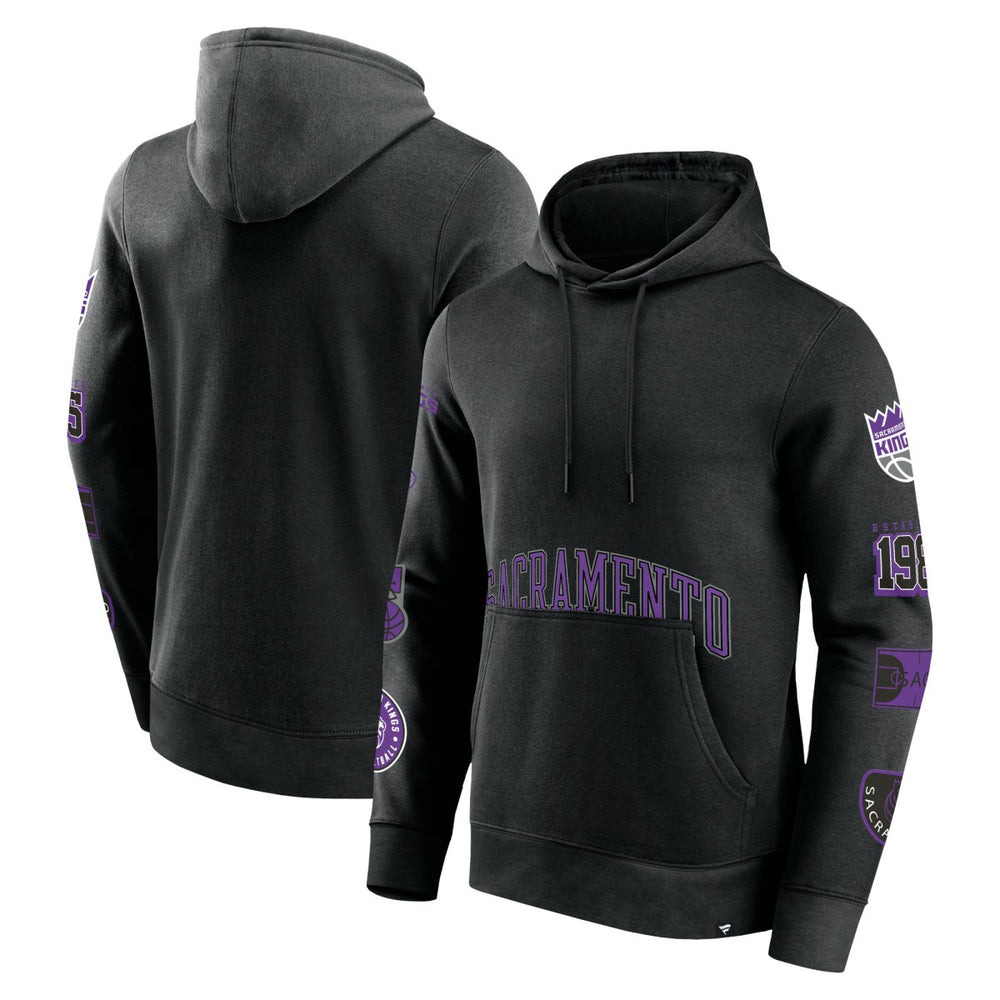 Sacramento Kings Home Court Pullover Hoodie Black - Fanatics