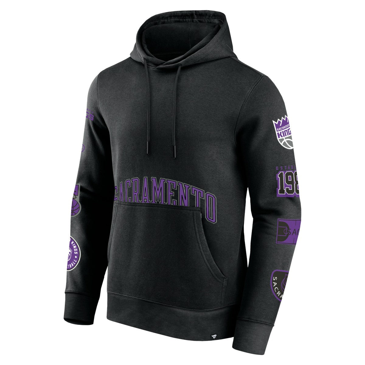 Sacramento Kings Home Court Pullover Hoodie Black - Fanatics