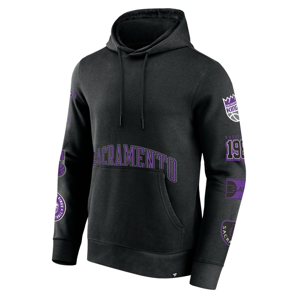 Sacramento Kings Home Court Pullover Hoodie Black - Fanatics