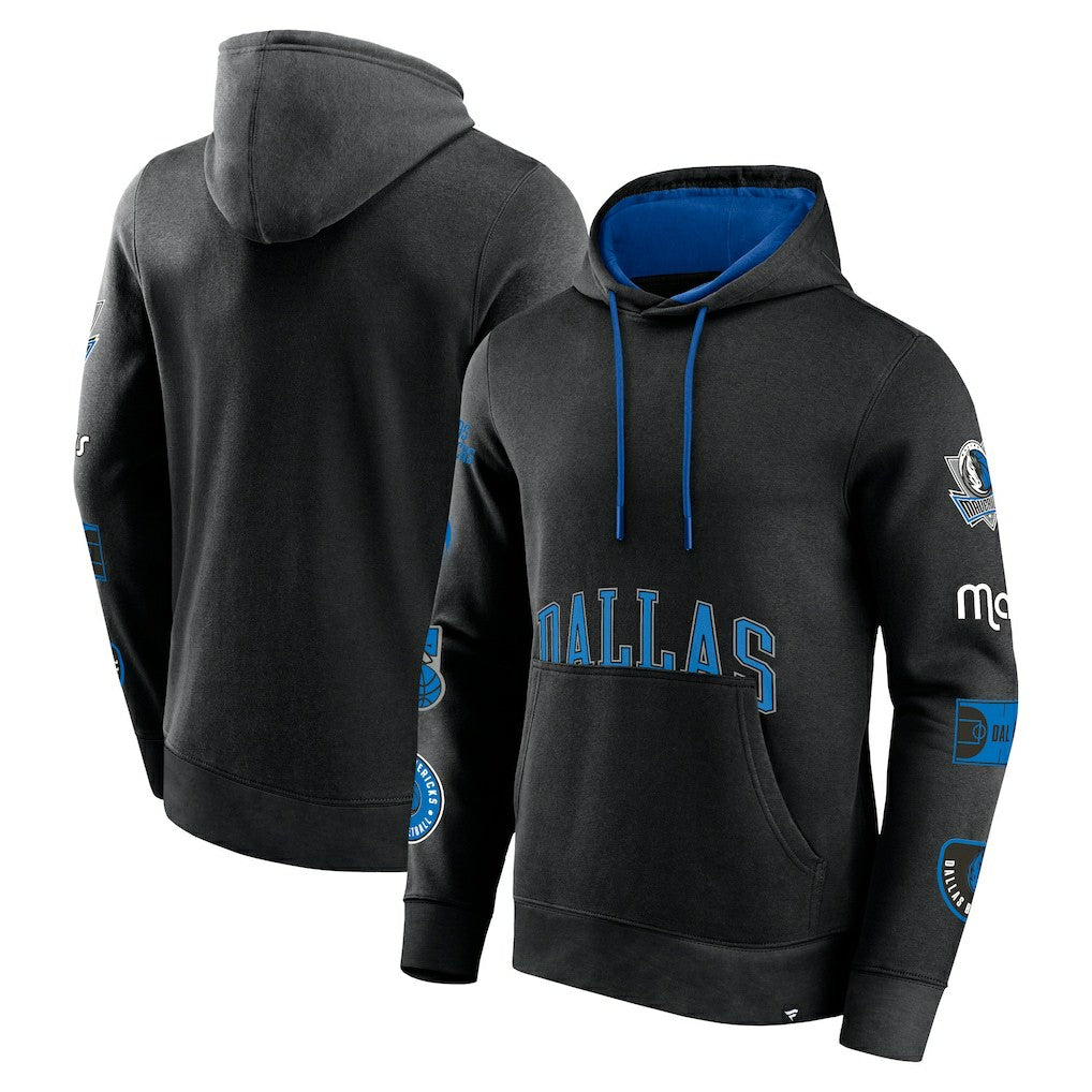 Dallas Mavericks Home Court Pullover Hoodie Black - Fanatics
