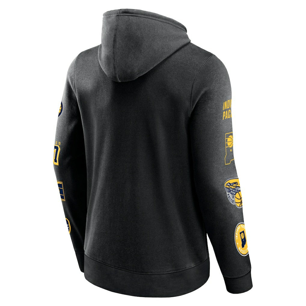Indiana Pacers Home Court Pullover Hoodie Black - Fanatics