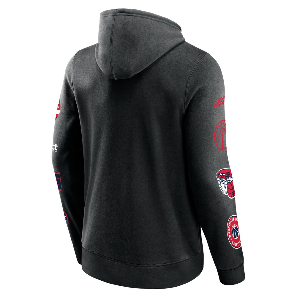 Washington Wizards Home Court Pullover Hoodie Black - Fanatics