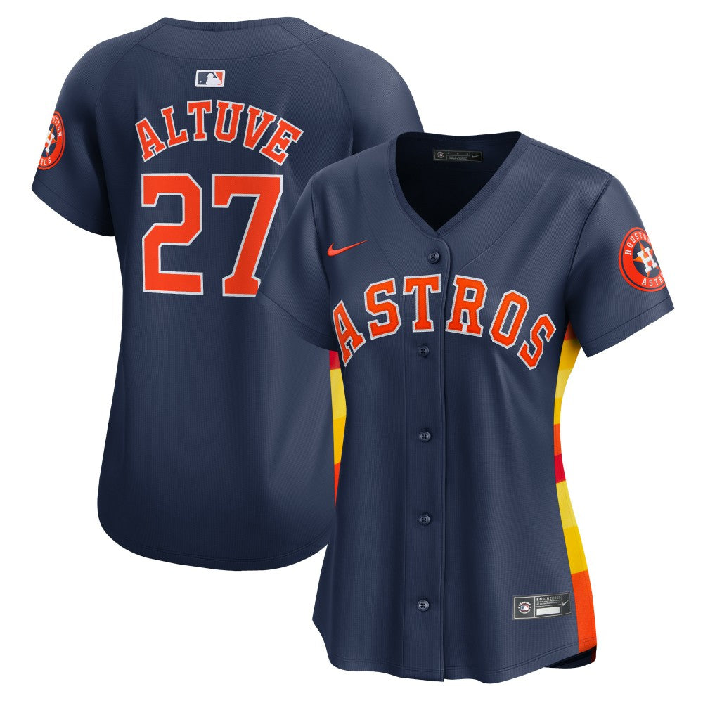 Jose Altuve Houston Astros Nike Women's Alternate Limited Player Jersey - Navy Jerseys