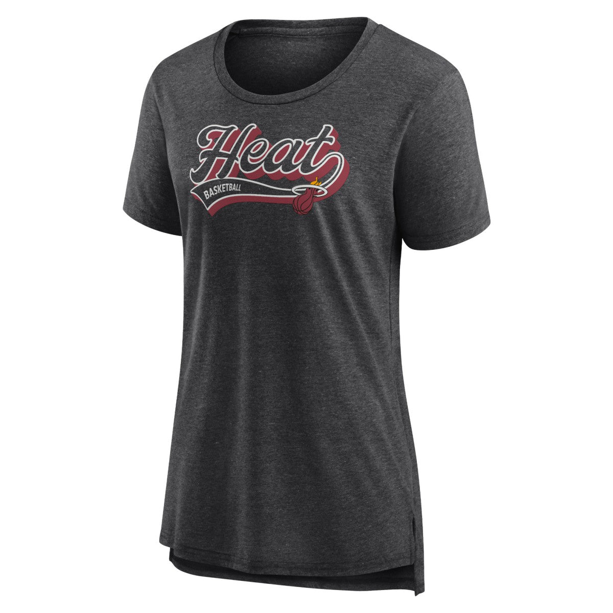 Miami Heat Women's League Leader Tri-Blend T-Shirt Heather Charcoal - Fanatics outlet