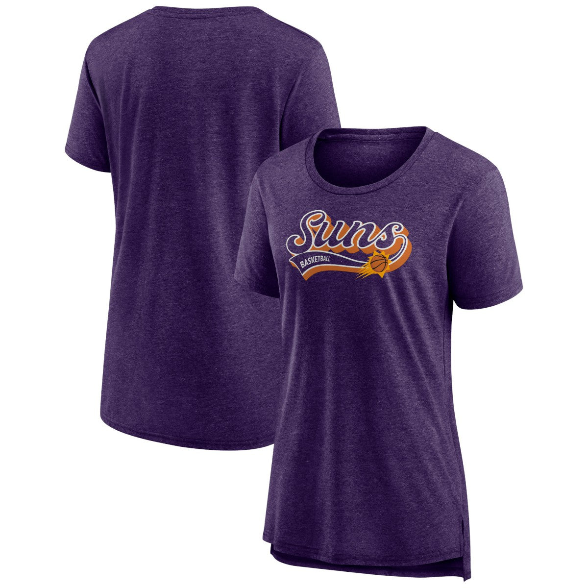 Phoenix Suns Women's League Leader Tri-Blend T-Shirt Heather Purple - Fanatics