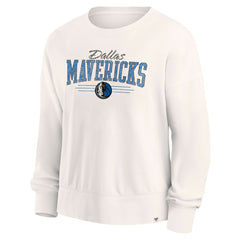 Dallas Mavericks Women's Close the Game Pullover Sweatshirt Cream - Fanatics