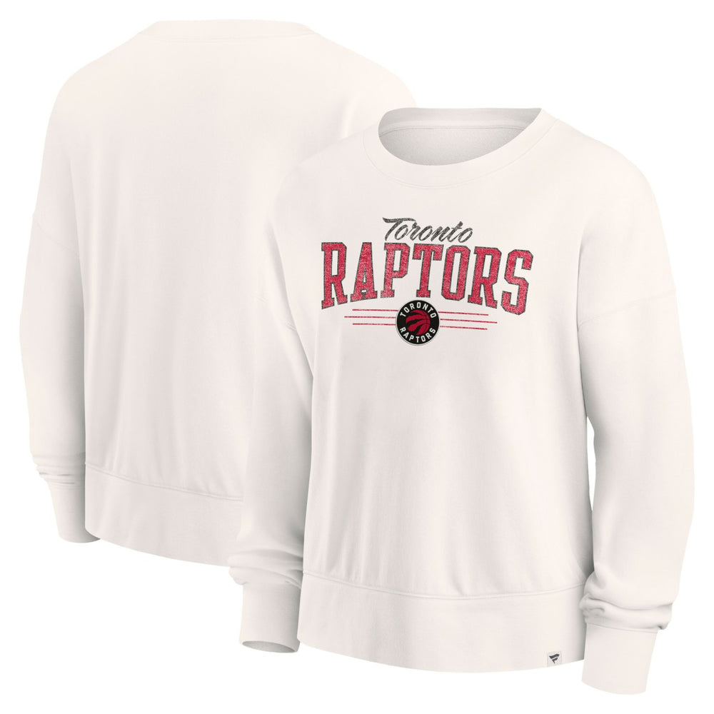 Toronto Raptors Women's Close the Game Pullover Sweatshirt Cream - Fanatics