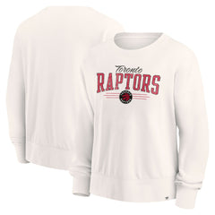 Toronto Raptors Women's Close the Game Pullover Sweatshirt Cream - Fanatics