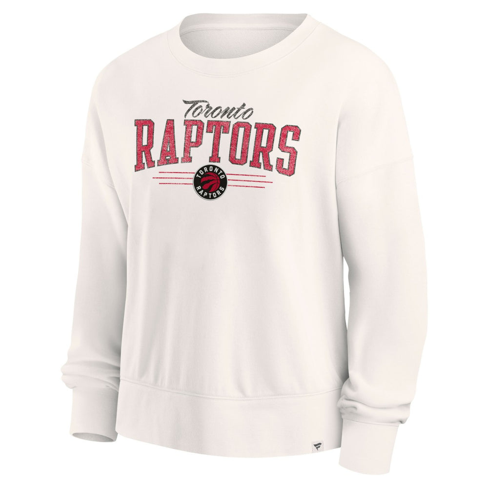 Toronto Raptors Women's Close the Game Pullover Sweatshirt Cream - Fanatics