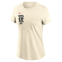 Texas Rangers Nike Women's City Connect Fuse Name & Number T-Shirt - Cream T-shirts