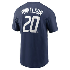 Spencer Torkelson Detroit Tigers Nike 2024 City Connect Fuse Name & Number T-Shirt - Navy T-shirts