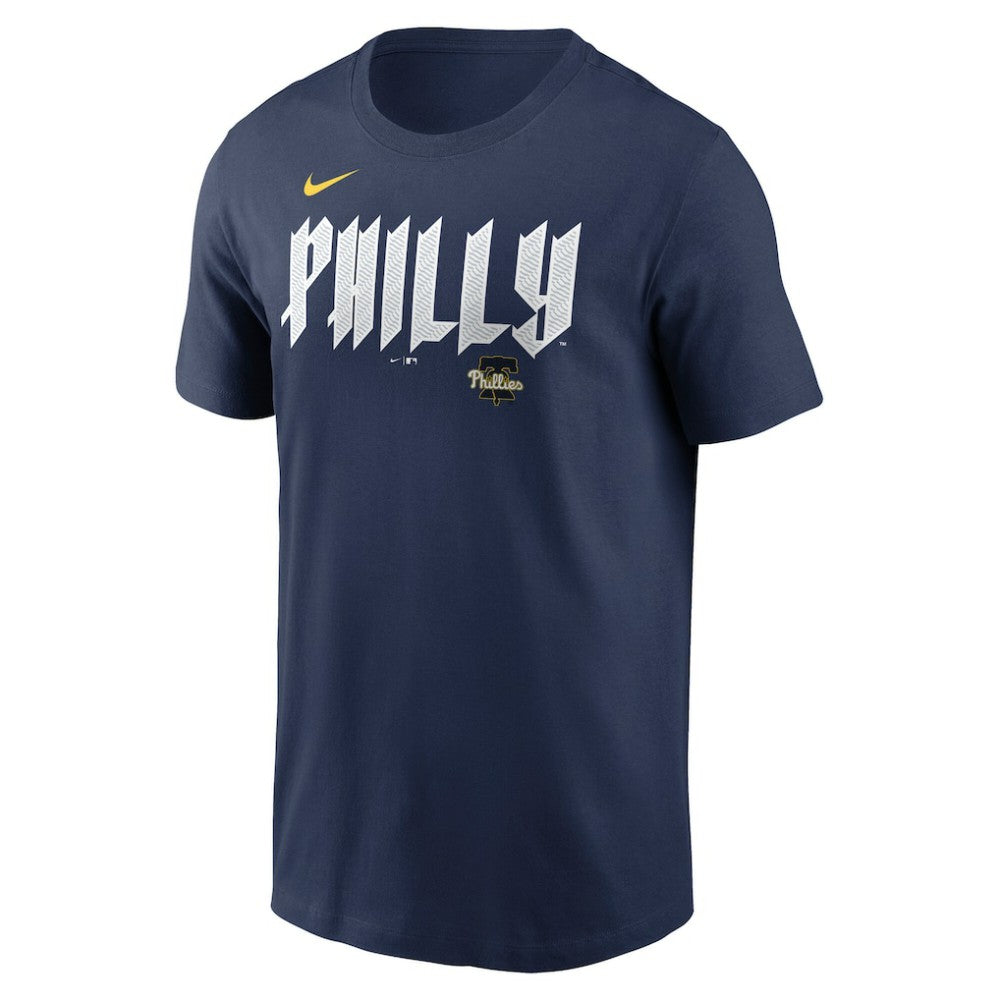 Alec Bohm Philadelphia Phillies Nike 2024 City Connect Fuse Name & Number T-Shirt - Navy T-shirts