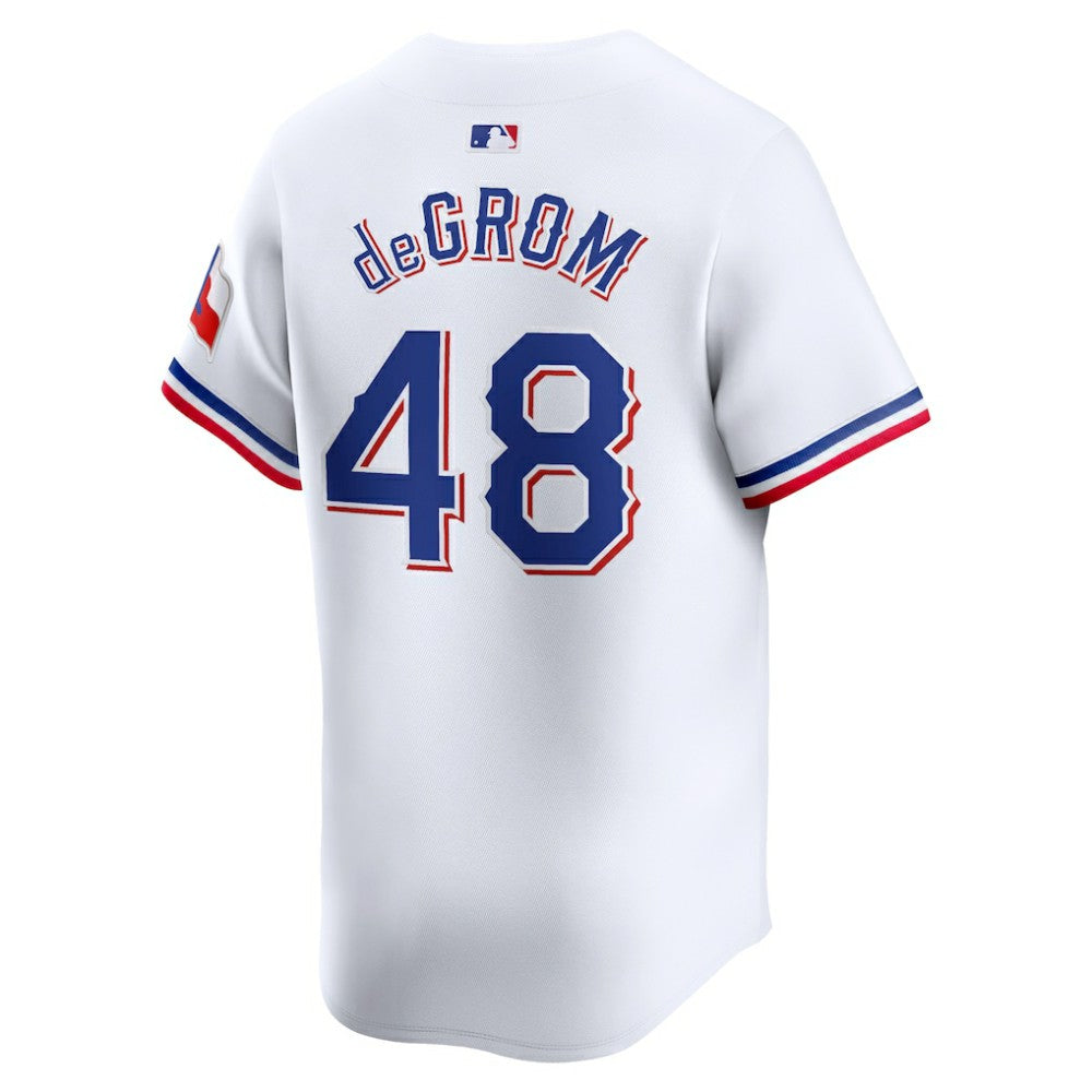 Jacob deGrom Texas Rangers Nike Home Limited Player Jersey - White Jerseys