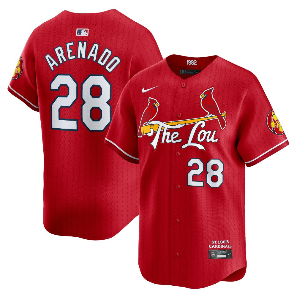Nolan Arenado St. Louis Cardinals Nike 2024 City Connect Limited Player Jersey - Red Jerseys