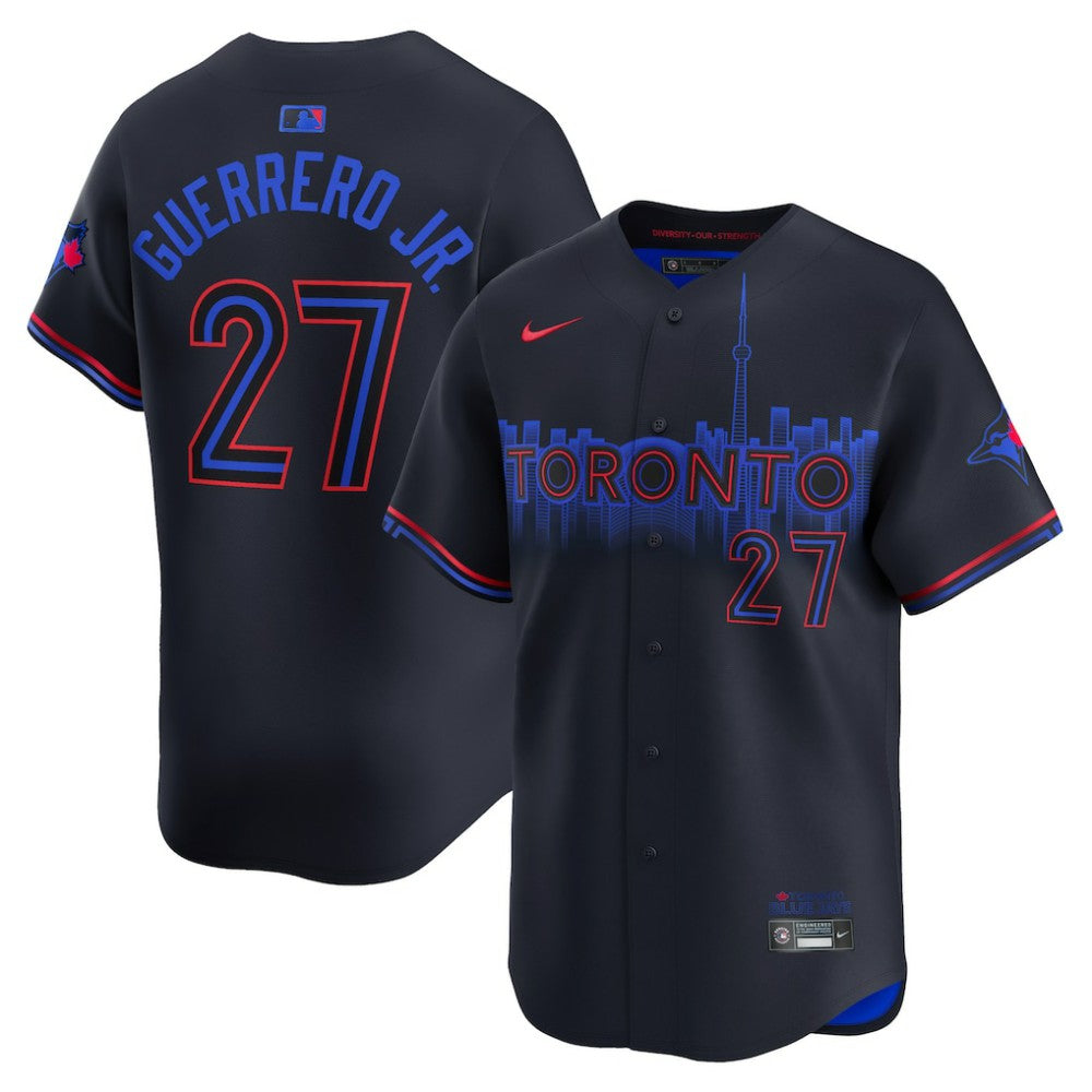 Vladimir Guerrero Jr. Toronto Blue Jays Nike 2024 City Connect Limited Player Jersey - Black Jerseys