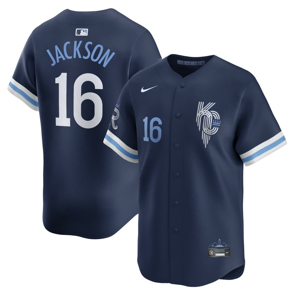 Bo Jackson Kansas City Royals Nike City Connect Retired Player Jersey - Navy Jerseys