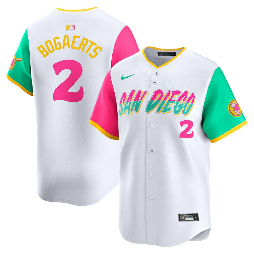Xander Bogaerts San Diego Padres Nike City Connect Limited Player Jersey - White Jerseys