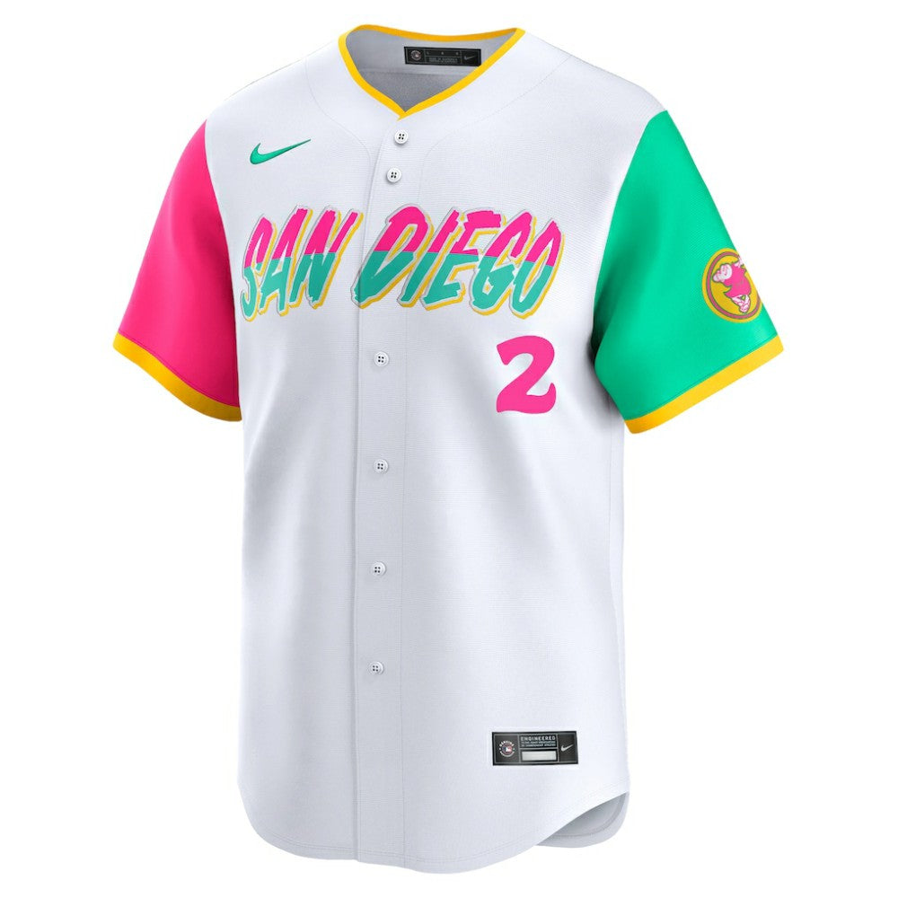 Xander Bogaerts San Diego Padres Nike City Connect Limited Player Jersey - White Jerseys