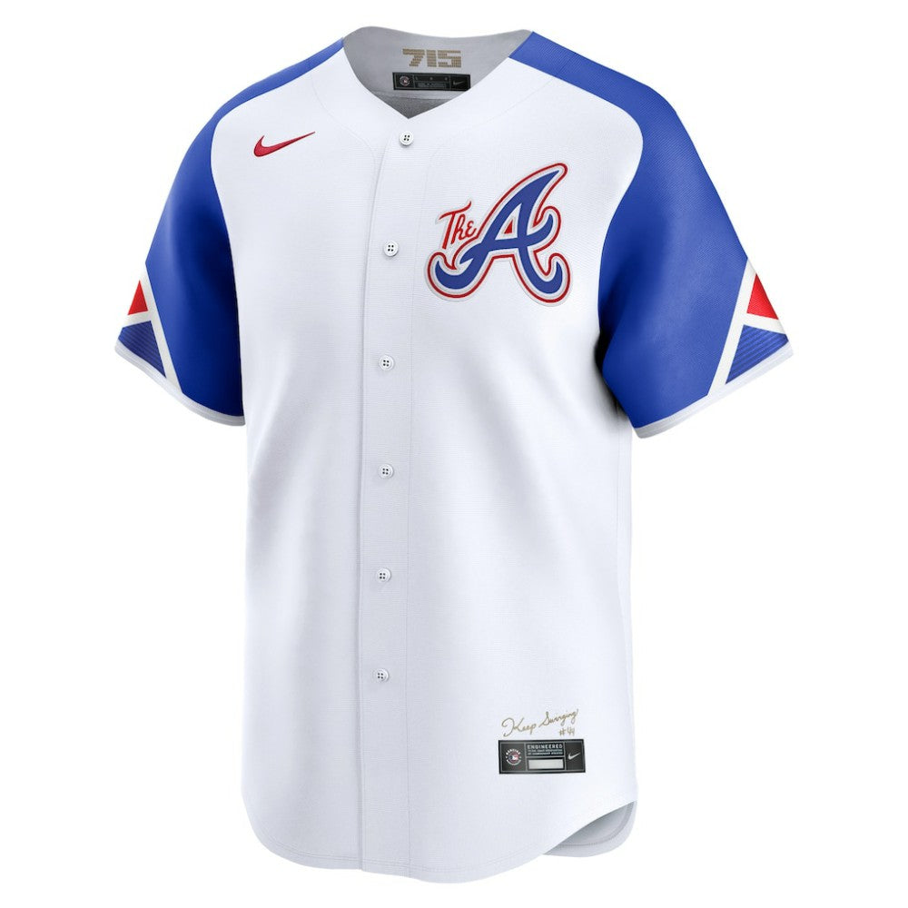 Atlanta Braves Nike City Connect Limited Jersey - White Jerseys