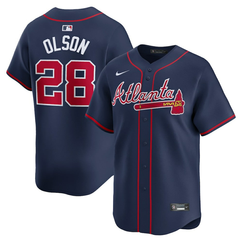 Matt Olson Atlanta Braves Nike Alternate Limited Player Jersey - Navy Jerseys