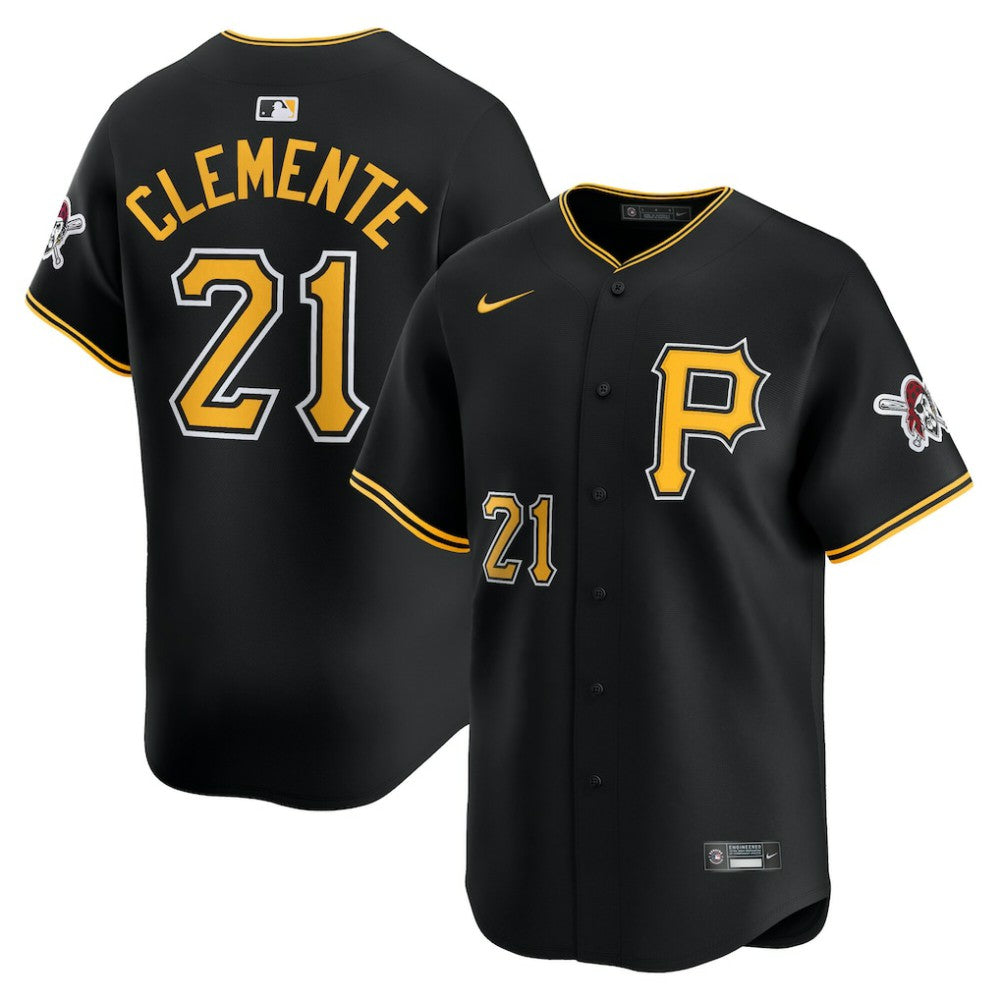 Roberto Clemente Pittsburgh Pirates Nike Alternate Limited Jersey - Black Jerseys