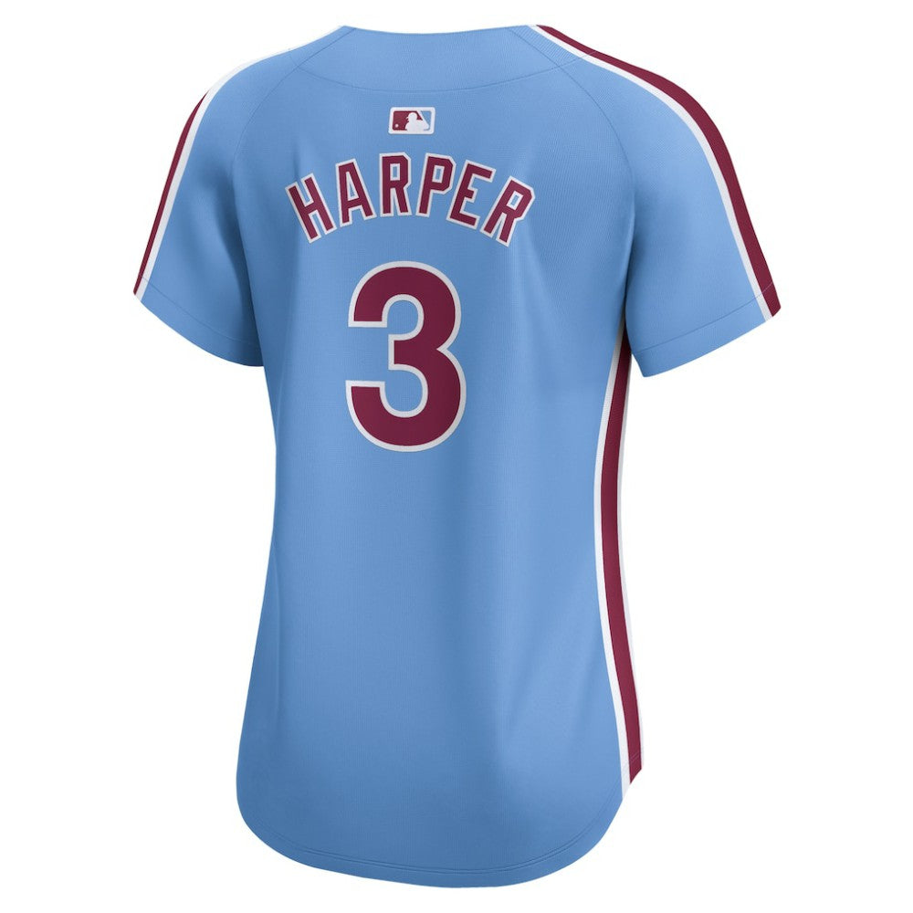 Bryce Harper Philadelphia Phillies Nike Women's Alternate Limited Player Jersey - Light Blue Jerseys