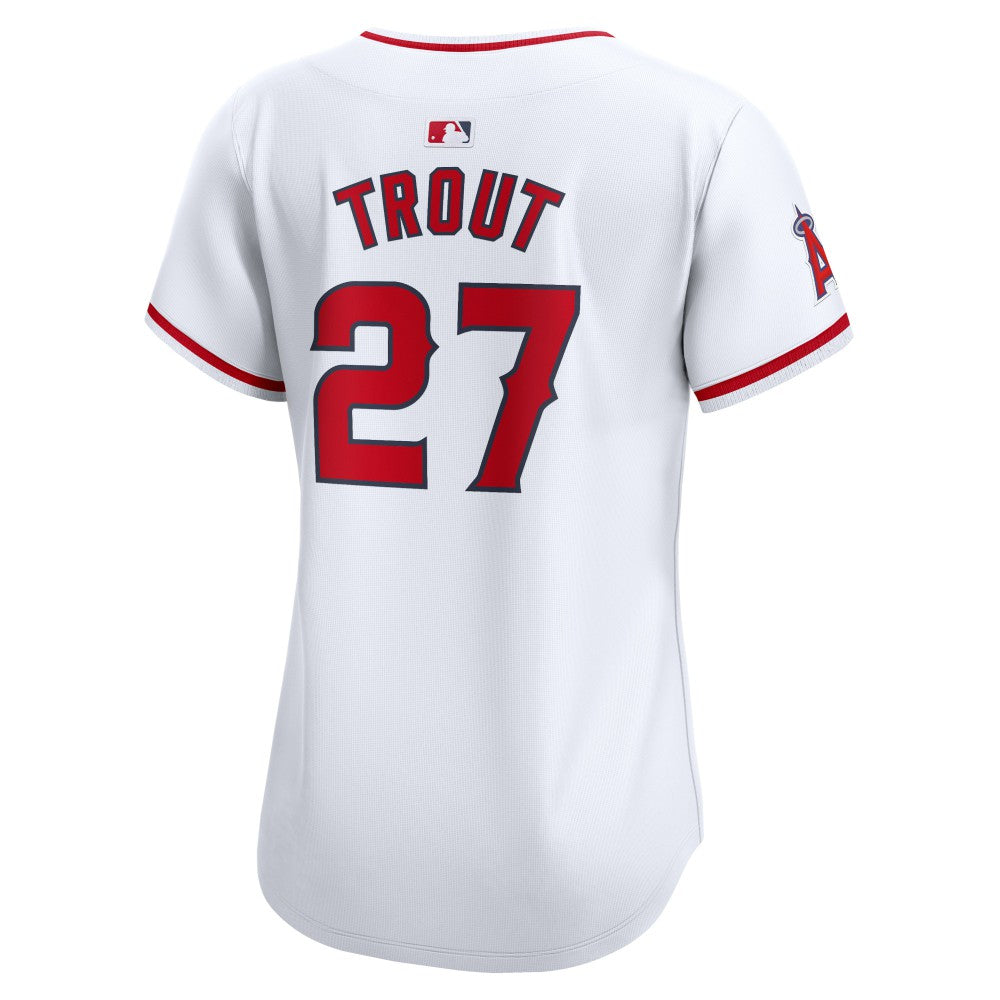 Mike Trout Los Angeles Angels Nike Women's Home Limited Player Jersey - White Jerseys